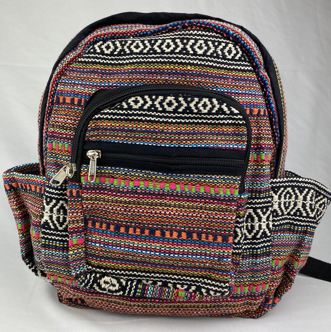 Hemp Backpack Himalayan Hemp Backpack Boho Hippie Backpack Etsy