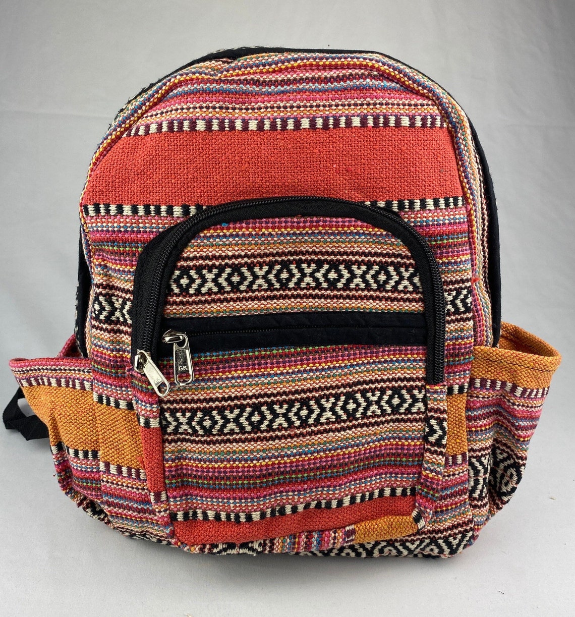 Hemp Backpack Himalayan Hemp Backpack Boho Hippie Backpack Etsy