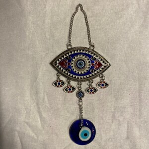 Evil Eye wall hanging, Positive Vibe Decor