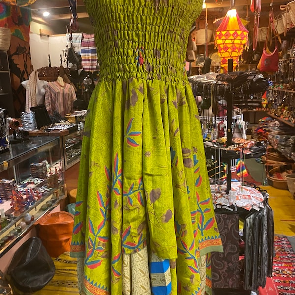 Patchwork Dress, Summer Dress, Handkerchief Dress, Hippie Dress
