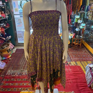 Boho Patchwork Sundress, Cotton Hippie/Festival Summer Dress, women’s beach clothing