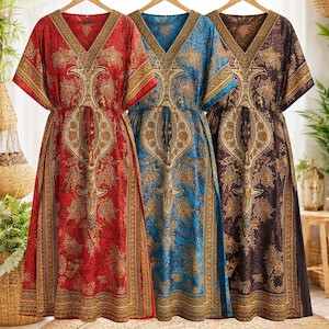 brown and turquoise maxi dress Turquoise | Teal | Brown