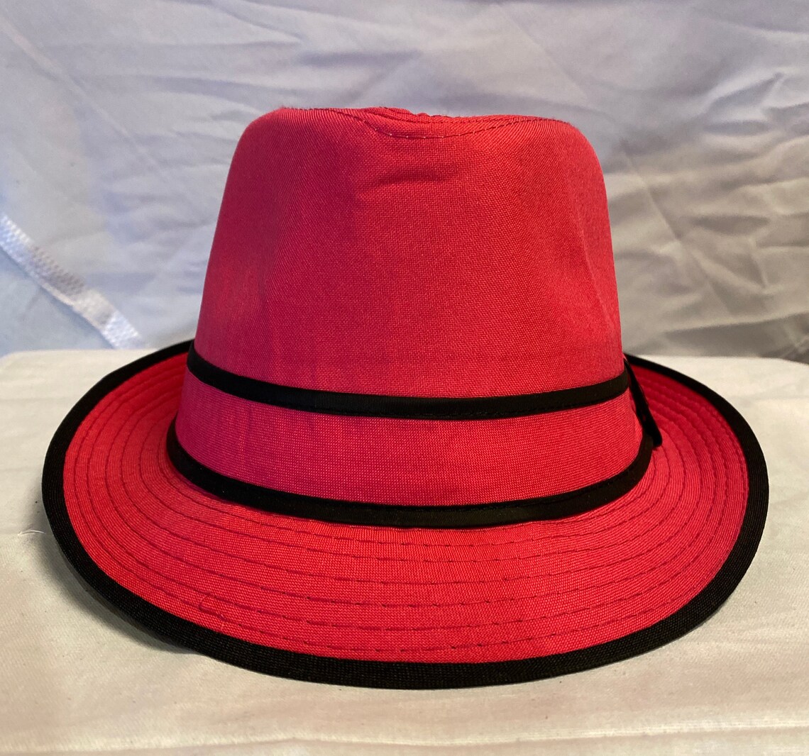 Fedora Hat Hot Pink Fedora Etsy