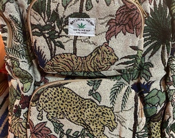 Himalayan Hemp Backpack: Boho Vegan Travel Bag