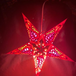 24” paper star lanterns,Christmas lights, holiday decorations, home ,wedding,festival and party decor