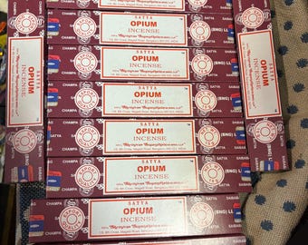 Satya opium  incense Sticks Bulk Lot 180 gm (12 x 15 gm packs)