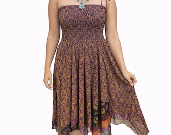 Boho Patchwork Sundress, Cotton Hippie/Festival Summer Dress, women’s beach clothing