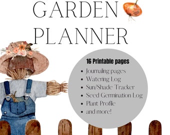 Printable Garden Journal Planner - Plant Journal - Garden Planner - Watering Log - Garden Organizer