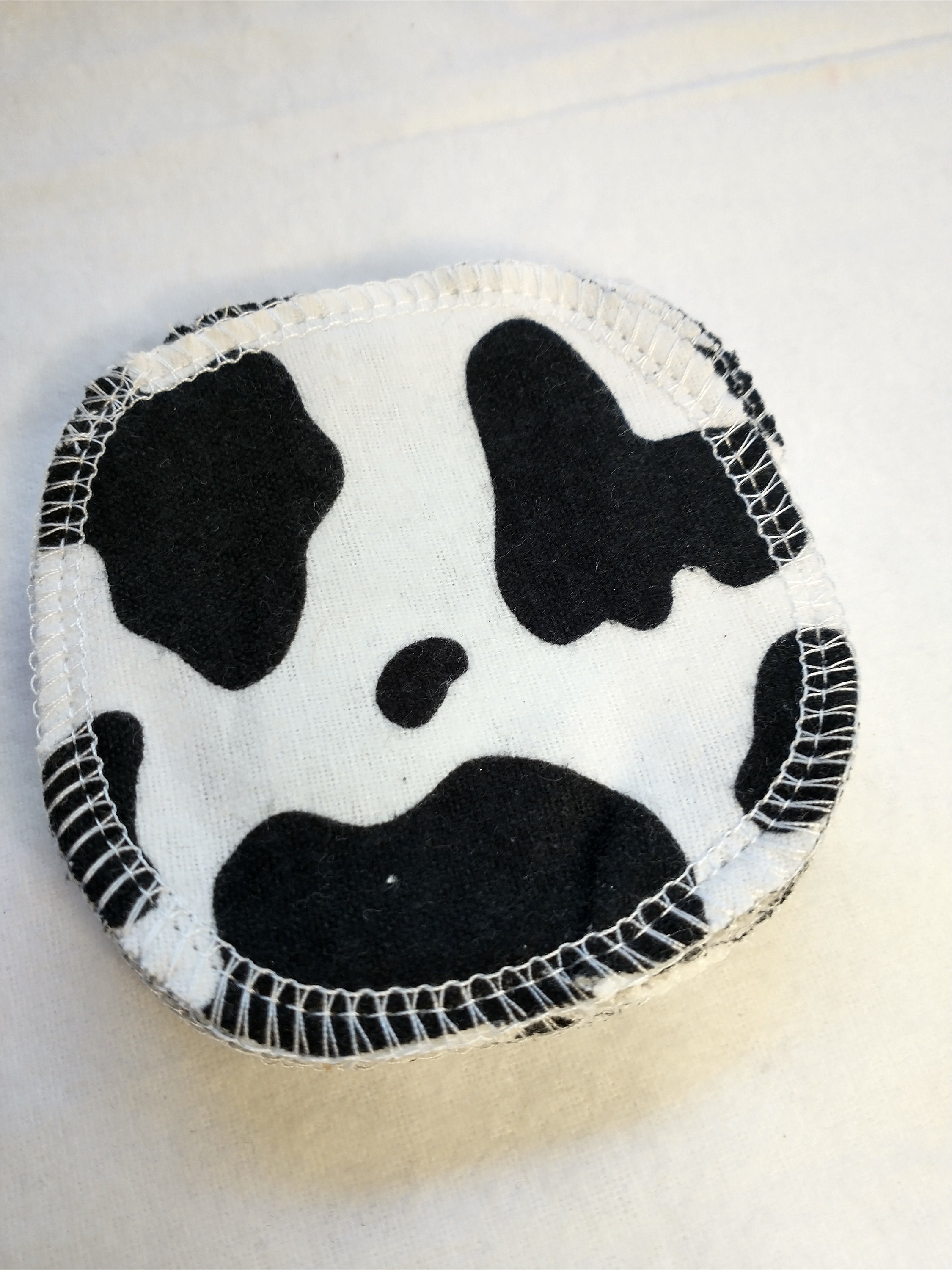 Cow Print Reusable Cotton Pads Facial Rounds Zero Waste 