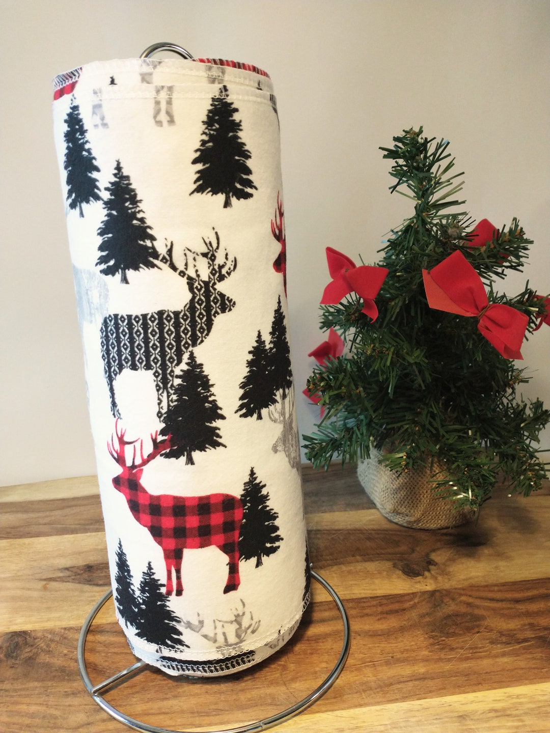 Christmas Handmade Unpaper Towels L Reusable Paper Towels L Etsy