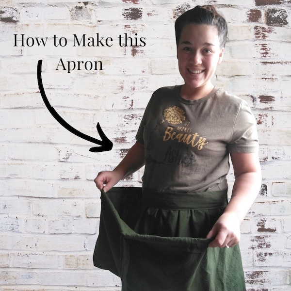 Gathering Apron pattern - harvest apron pattern - PDF sewing pattern - digital download