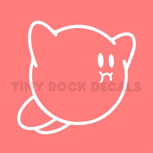 Flying Kirby Vinyl Decal