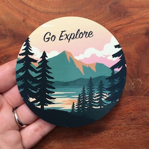 Car Magnet-Mountains, Go Explore
