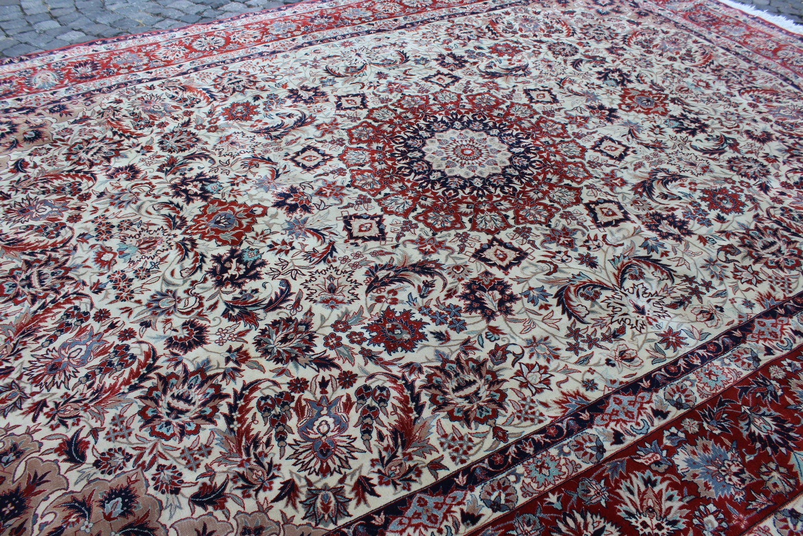 Vintage Tebriz Rug 14x10 Area Rug 14x10 Feet Rug Living Etsy