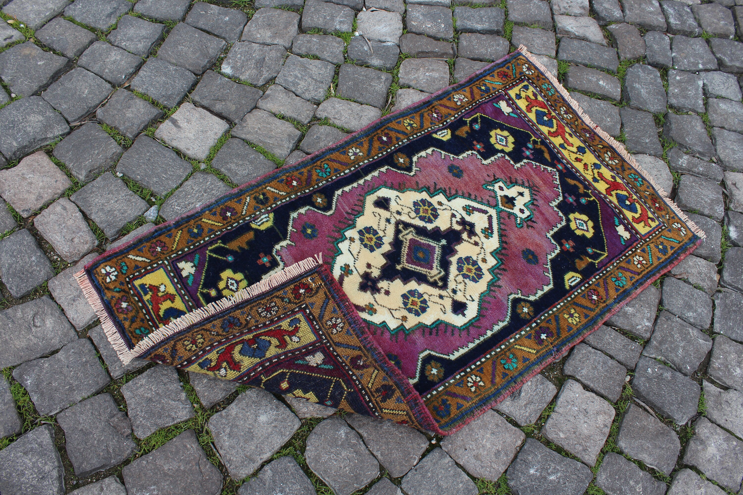 Vintage Türkischer Teppich Schlafzimmer Teppich 2x4 | Etsy