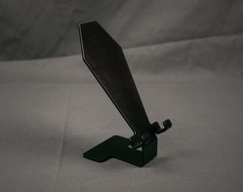Coffin Cell Phone Stand - Gothic Décor for Office Desk
