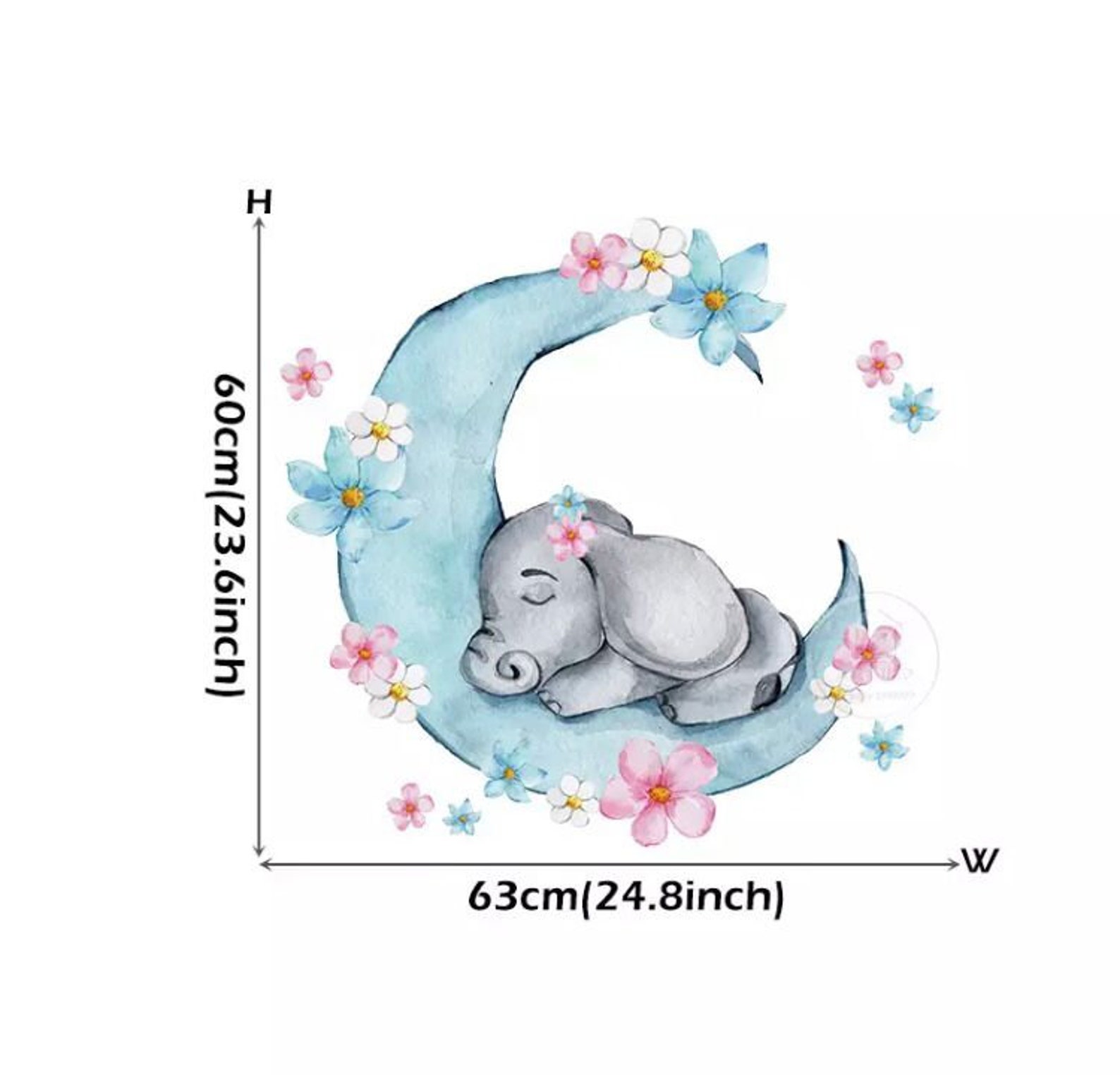 Wandsticker Kinderzimmer Aufkleber Teddy Hase Elefant