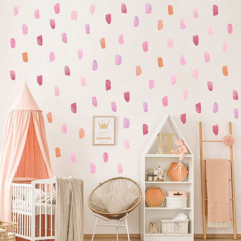 Wall Decal Brush Strokes Strokes Wall Stickers Children's Etsy