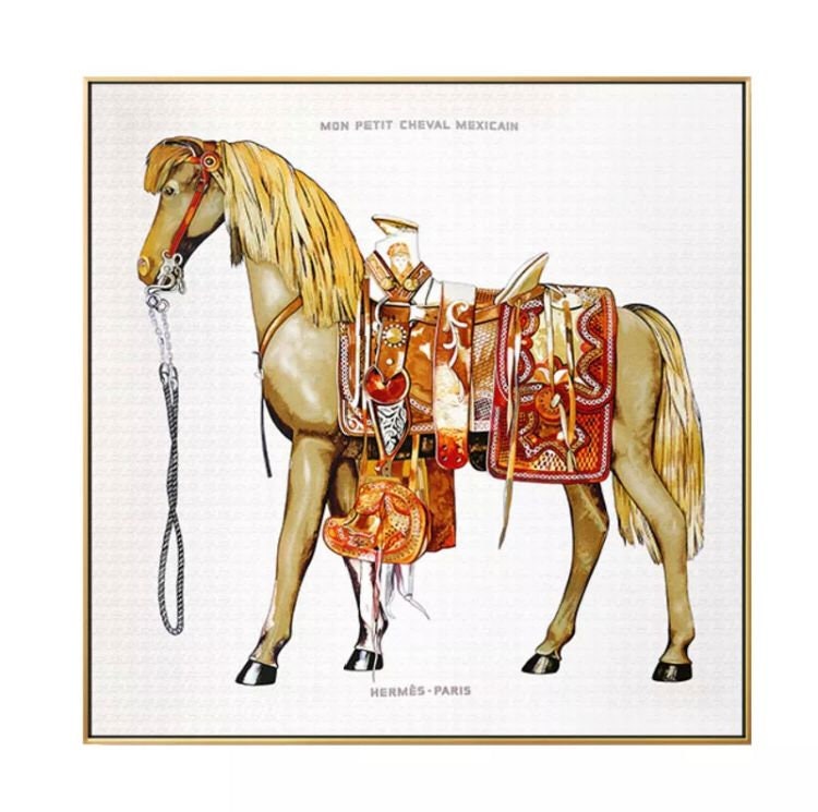 ❤️ Hermès Horse Bag canvas canvas print hr20