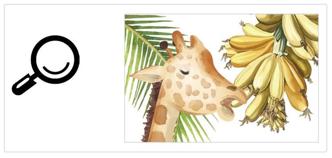 Safari Wandtattoo mit exotischen Tieren Kinderzimmer
