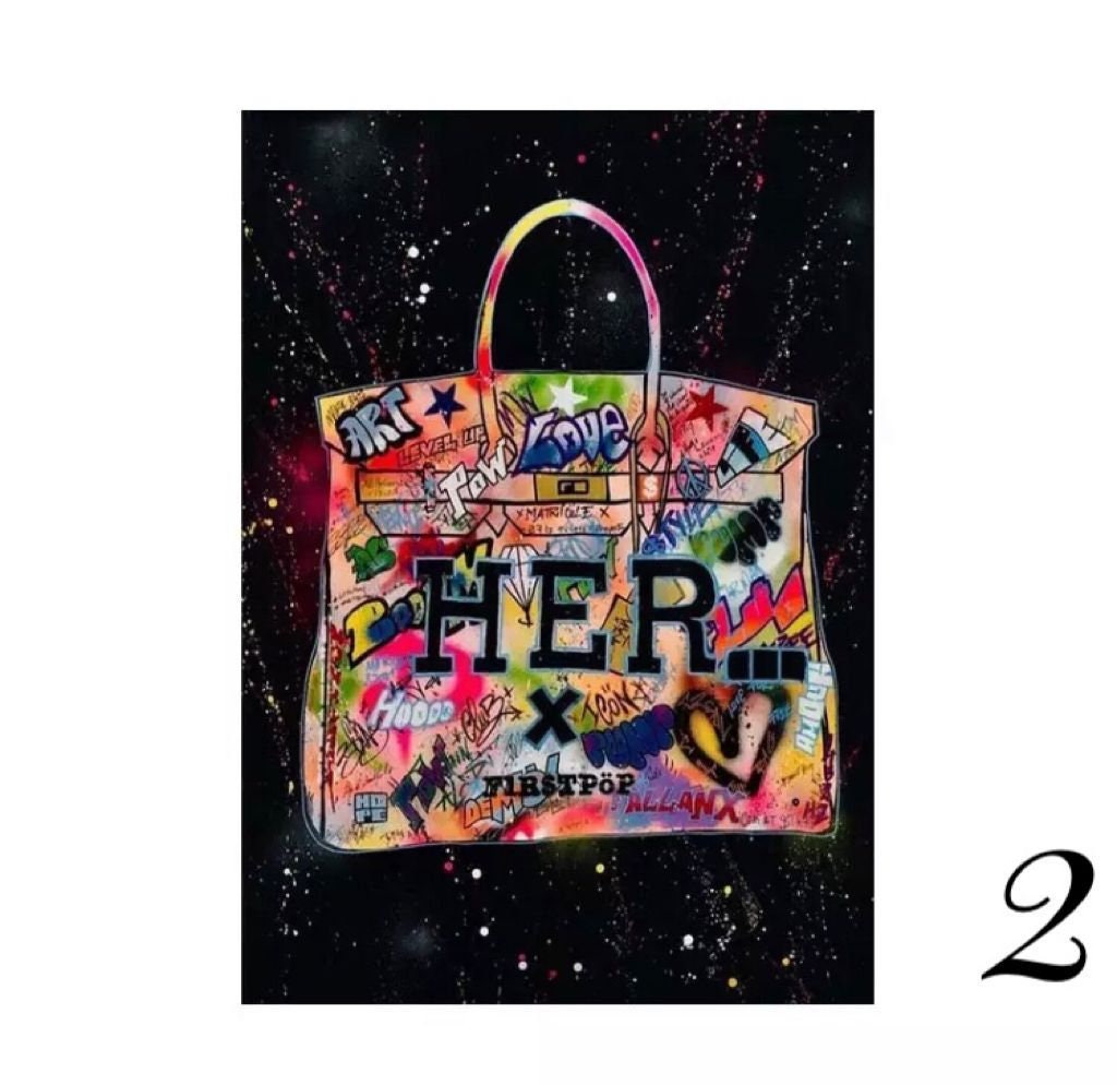 Graffiti birkin bag clearance