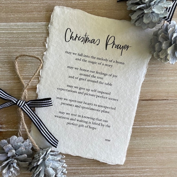 Christmas Prayer | Poetry Print | Christmas Poem