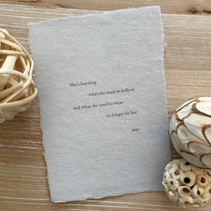 No Longer | Motherhood Poem | Womanhood Poem | Poetry Print