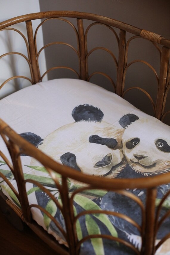 Panda Cotton Muslin Muslin Blanket Swaddle Blanket Baby Etsy