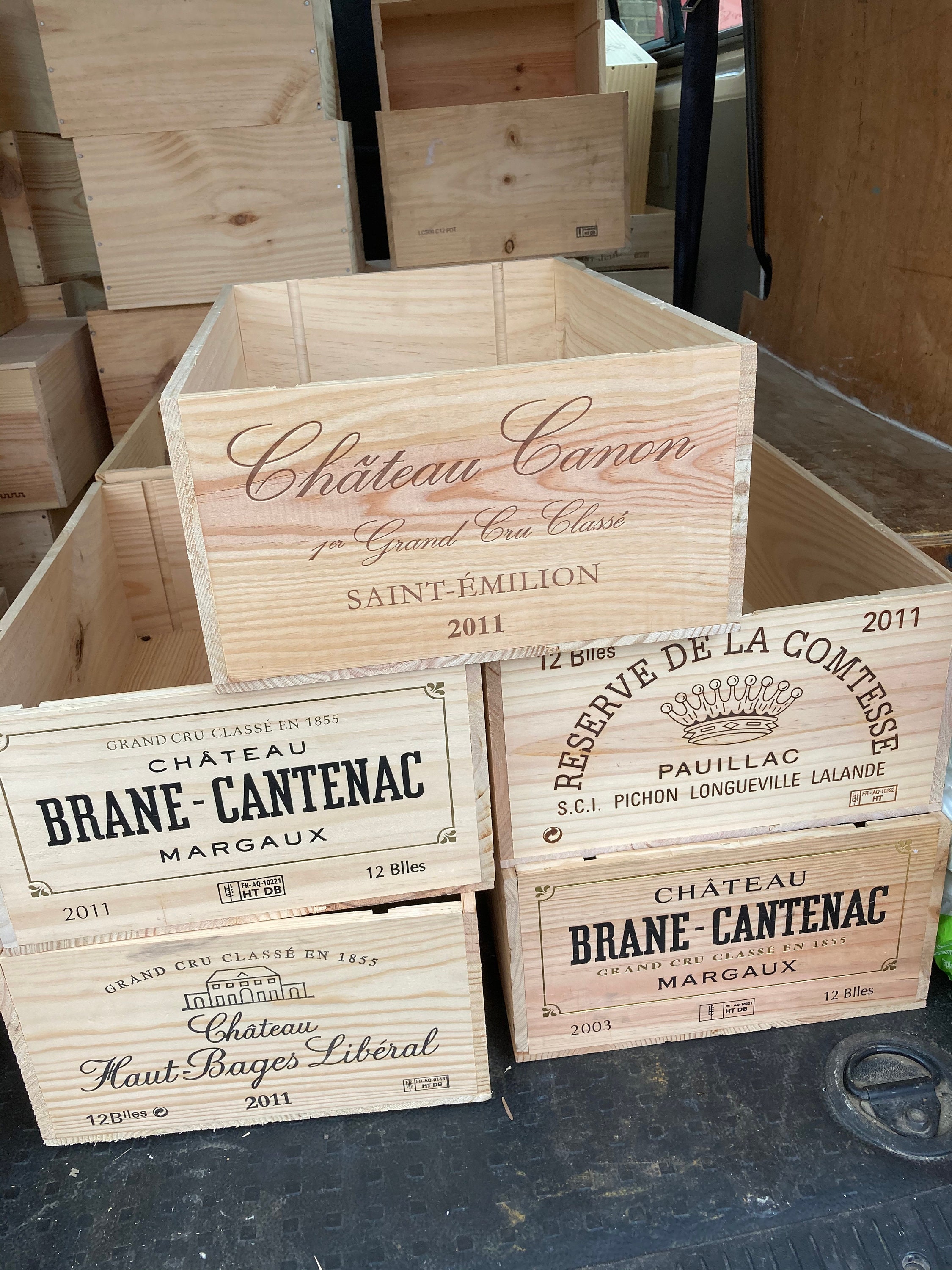 Caja de vino grande de madera, con capacidad para una docena de botellas de  vino para almacenamiento y exhibición