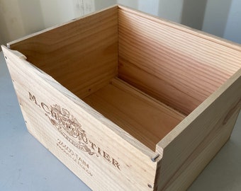 Wine Box - grade B - ready for upcycle project, planter, allotment