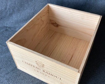 Magnum Champagne Box - 6 bottle size - large wooden wine box