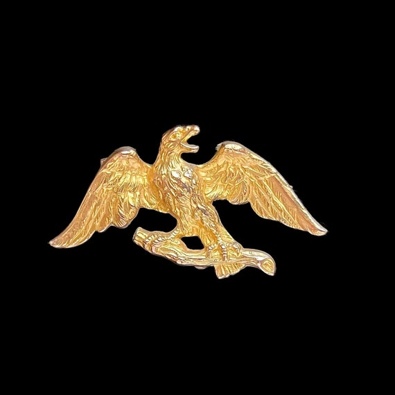 Art Nouveau Eagle Doublé d’Or (Double Gold) Brooch