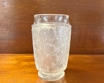 LALIQUE Deauville Crystal Vase, 1950, Made in France