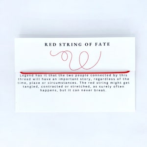 Dainty red string bracelet, simple red bracelet, Adjustable string bracelet, Minimalist bracelet, Red string of fate, Couples Bracelets