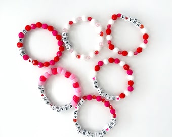 Valentines Friendship Bracelets, Valentines Bracelets for Swifties, In my Valentine Era Friendship Bracelet, Swiftie Friendship Bracelet