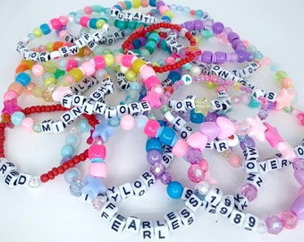 Era Album Friendship Bracelets, Friendship bracelet exchange for swifties, Era Tour friendship bracelets, Swiftie trading bracelets set