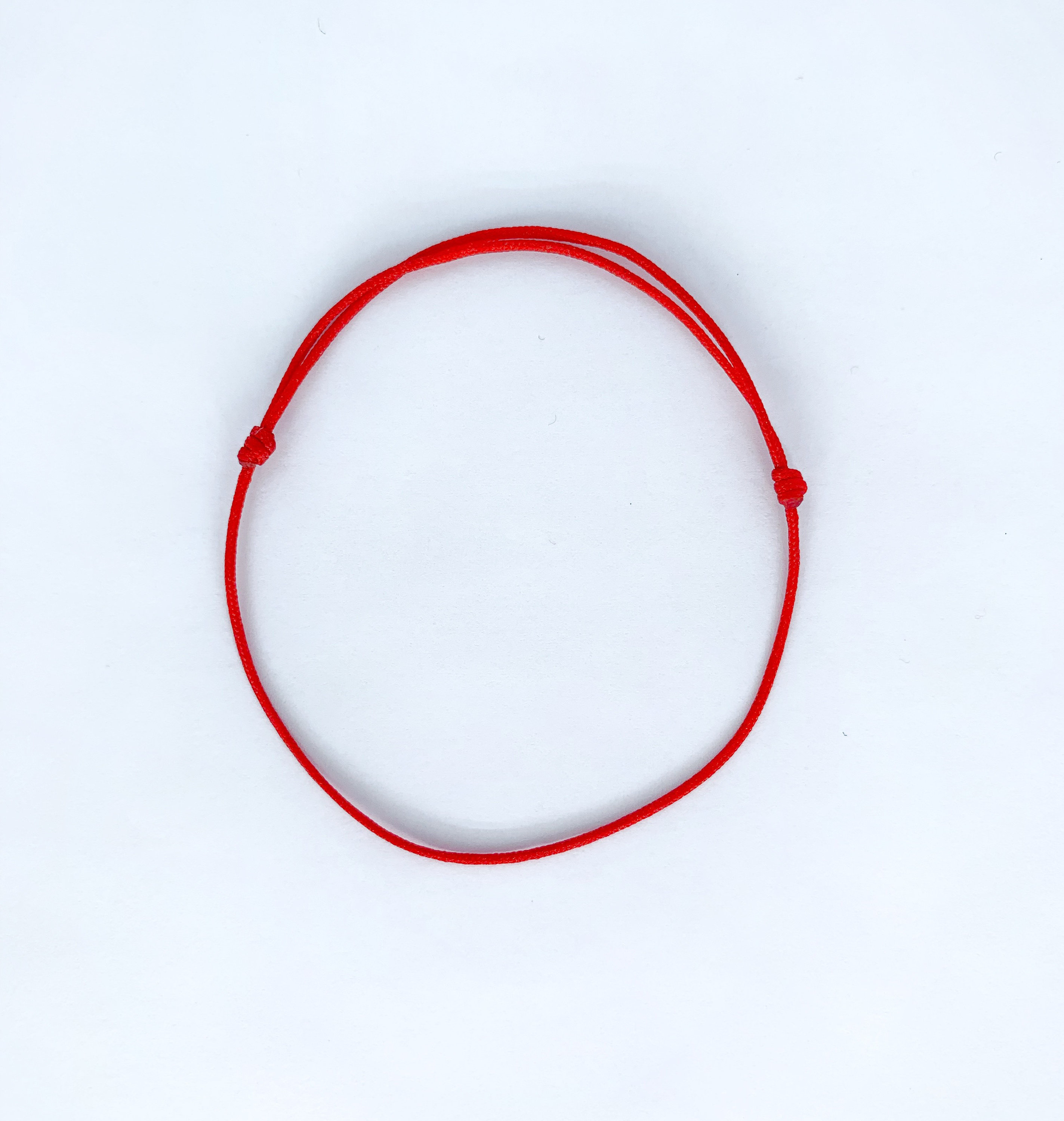 Dainty Red String Bracelet, Simple Red Bracelet, Adjustable String ...