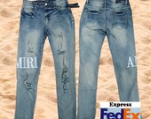 slimming denim Custom Blue Denim Jeans with Distressed Detailing - Inspired,Amir-jy-2,This item use FedEx Express