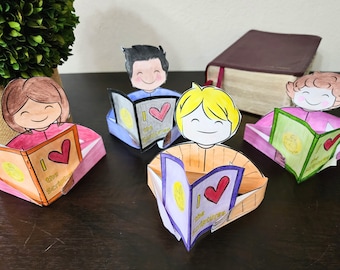 Scriptures 'I Love the Scriptures' Kids craft and coloring PLACEMAT printables - God's Words - sunday school bible - come follow me lds