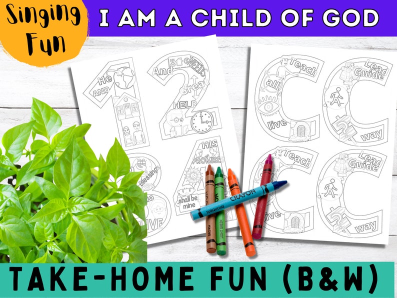 I am a Child of God Primary Singing Time Games, Poster, Visuals, Handout, Melody Map Primary Music Leader 2023 LDS Primary Song image 5