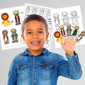 Marionette da dito e segnalibro "Daniele e la fossa dei leoni" (storia biblica) / Attività biblica per bambini / Lavoretto "Daniele e la fossa dei leoni"