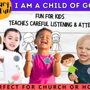 I am a Child of God Primary Singing Time Games, Poster, Visuals, Handout, Melody Map Primary Music Leader 2023 LDS Primary Song image 3