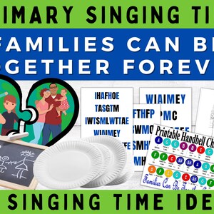 HEART PUZZLE Primary Song Game: Families Can Be Together Forever Primary Singing Time, Come Follow Me, Primary Chorister, LDS Music Leader image 6