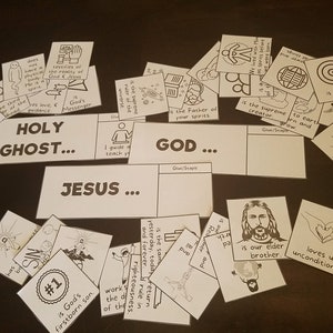 Godhead: Jesus, Heavenly Father God, Holy Ghost Coloring Flipbook | LDS ...