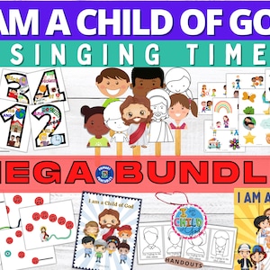 I am a Child of God Primary Singing Time Games, Poster, Visuals, Handout, Melody Map Primary Music Leader 2023 LDS Primary Song image 1