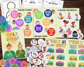 Pacchetto attività dello Spirito Santo: giochi con cartelle, tracciamento delle Scritture, colorazione (Vieni e seguimi, lezioni della scuola primaria della Chiesa, scuola domiciliare, Bibbia, scuola dell'infanzia)