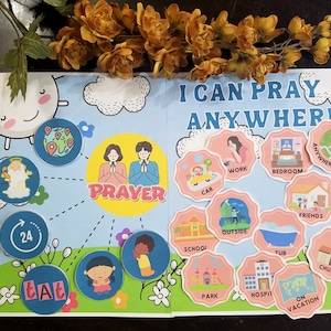 Juego de carpeta de oración SUD, Aprende sobre la oración, Ven, sígueme (Niños de la Primaria), Imprimibles de la Primaria SUD, Preguntas de oración, ¿Dónde puedo orar?