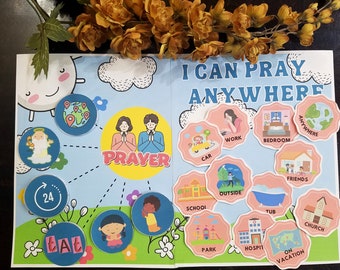 PRAYER Folder Game, Learn About Prayer, Come Follow Me Primary Children, LDS Primary Printables, Prayer Questions, Where Can I Pray