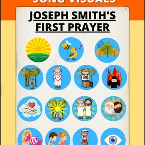 Primary Singing Time: Joseph Smith's First Prayer First Vision LDS Primary Song Visuals Vs 1-4 Flipchart Primary Music Leader image 3