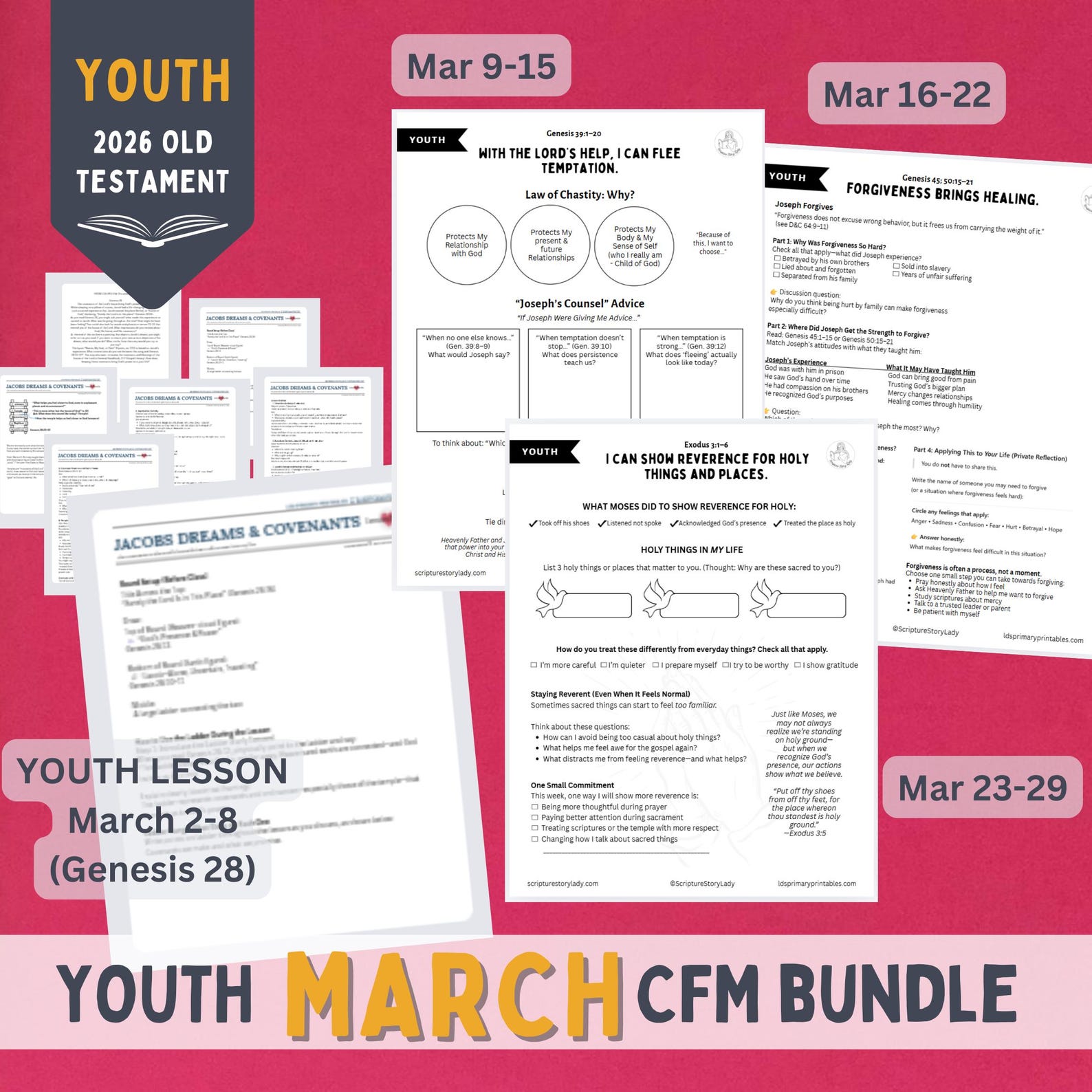 Youth March 2026 CFM OT Bundle - Come Follow Me 2026 Old Testament ...